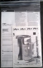 Libretto istruzioni e certificato di garanzia cassa FBT Jolly 8b a 8r a 8b 8r