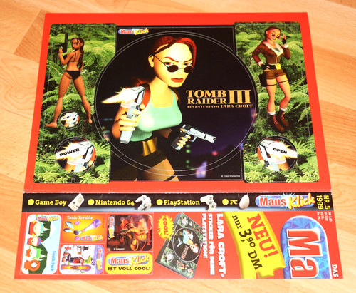 Adesivo tomb raider iii - adesivo,
