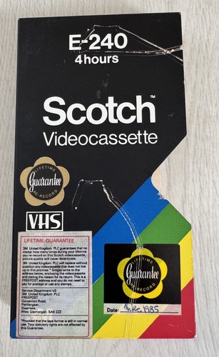 Scotch e240 vhs - e240, sleeve