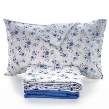 Lenzuola Zucchi Flanella invernale matrimoniale 2 piazze Sweetness Blu cotone