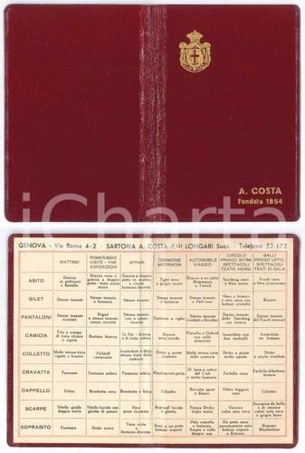 1920 genova sartoria a - ca,
