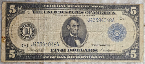 Banconota dollari 1914 - banconota, 5