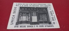 CARTOLINA PUBBLICITARIA BRACAGLIA ROMA PRIMARIA IMPRESA FUNEBRE anni 30? 14,5x10