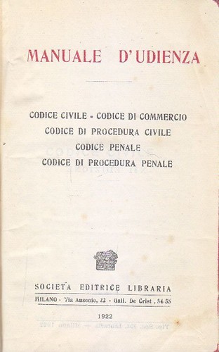 Manuale udienza codice - manuale, d'udienza