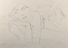 ROMANO CONVERSANO (1920 - 2010) Litografia Opera Grafica con Cornice anno 1972