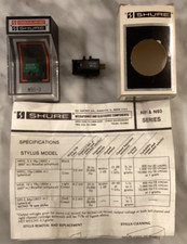 CARTUCCIA SHURE M91ED E STILO NUOVO ORIGINALE SHURE N91-3 HI-TRACK 78 GIRI IN CUSTODIA