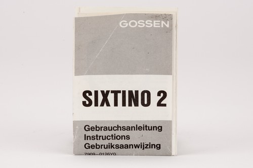 Manuale istruzioni gossen - di,