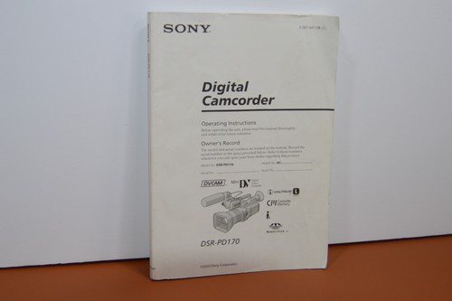Manuale utente originale sony - manuale,