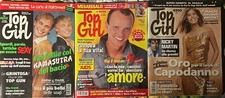 LOTTO TRE RIVISTE TOP GIRL ANNO 2001 NUMERI 35,45 E 46, CON GIGI D’ALESSIO