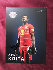 Autografo SEKOU KOITA-Red Bull Salisburgo-19 Cappellini MALI-Ex-Wolfsberg-firmato-AK