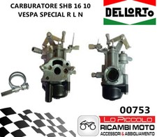 CARBURATORE DELL'ORTO DELLORTO SHB 16 10 PIAGGIO VESPA L R N SPECIAL 50 00753