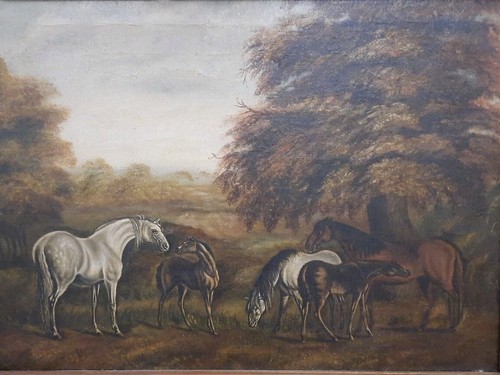 Dipinto olio tela cavalli - tela.,