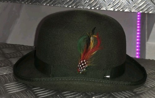 Cappello bowler oliva 100 - cappello,