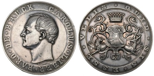 Medaglia argento austria - medaglia, d’argento