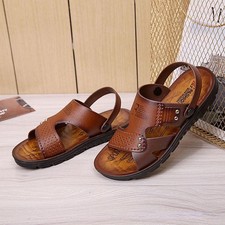 Sandalias De Piel Para Hombre