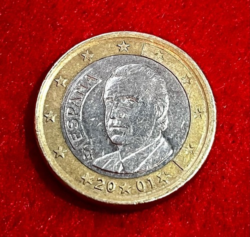 Moneta euro spagna 2001 - 1,