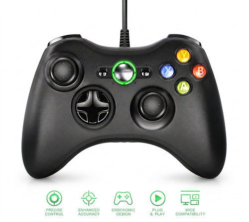 Controller xbox 360 cablato - xbox,
