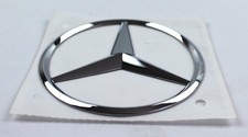 Emblema Originale Mercedes-Benz Adesivo Cromato Logo 110Mm