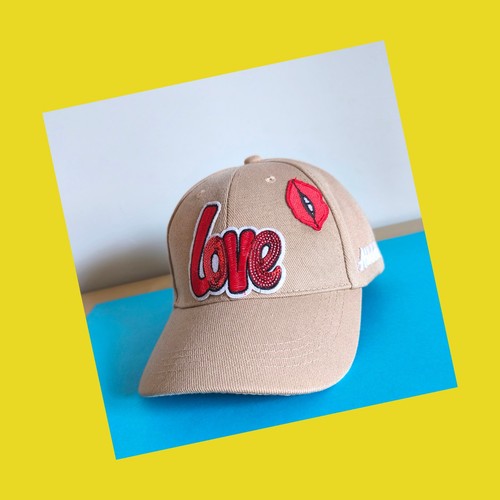 Cappello sportivo beige toppe - cappello,