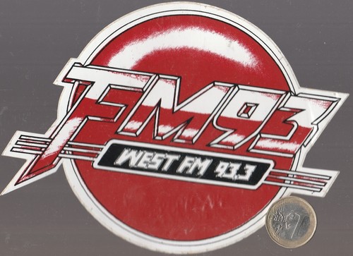 Autocollant radio fm93 west - fm93.,
