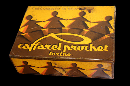Antica rara scatola latta - antica,