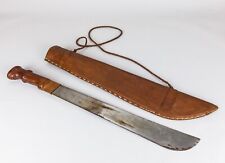 Machete antico vintage 60-70 - manico e fodero pelle - DA COLLEZIONE
