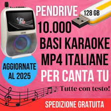 BASI KARAOKE per CANTATU PENDRIVE con 10.000 MP4 VIDEO AGGIORNATE 2025 Canta Tu
