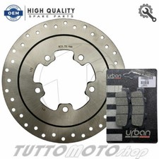 KIT DISCO FRENO POSTERIORE + PASTIGLIE BRAKING KYMCO DOWNTOWN 300 i 2009 - 2014