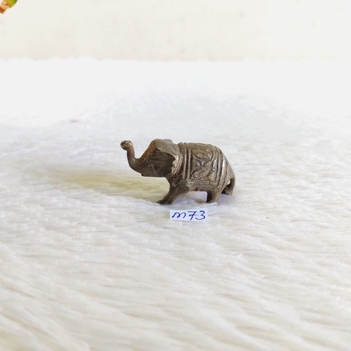 Vintage elefante ottone statua - elefante,