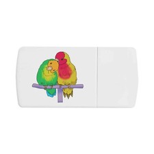 'Couple Parrots' Pill Box with