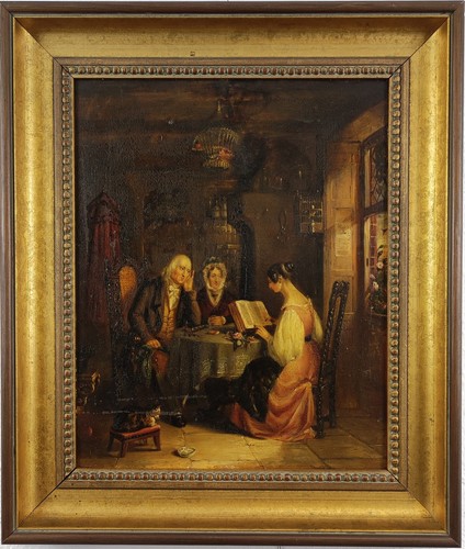 Antico dipinto olio tela - antico,