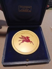 Medaglia Mobil Oil Italiana - TRENTENNALE della RAFFINERIA DI NAPOLI 1937 - 1967