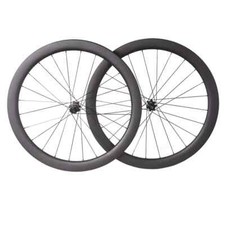 Clincher tubolare 700C 50mm bici da strada full carbon tubeless set ruote freno a disco