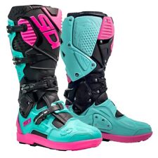 STIVALI SIDI CROSSFIRE 3 SRS BOOTS MOTO CROSS ENDURO BLACK MINT PINK TG 44