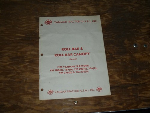 Yanmar roll bar - yanmar, &