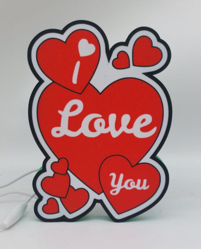 Lampada led cuore i love - led, ,