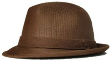 CAPPELLO 57 CERVINO SPECIAL CLASSIC VINTAGE BROWN FUR FELT MEN'S HAT FEDORA