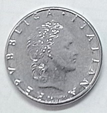 MONETA 50 LIRE (piccole) Italia 1991 Repubblica Italiana 