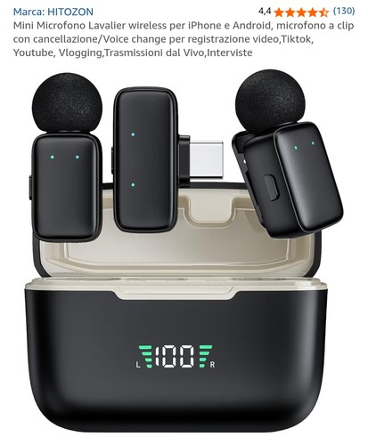 Microfono lavalier wireless - lavalier,