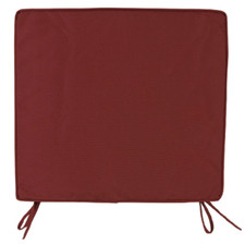 Burgundy armchair box cushions