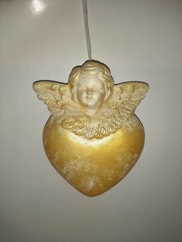 Cuore appendere con angelo - con,
