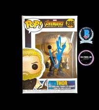 CHRIS HEMSWORTH FIRMATO AVENGERS INFINITY WAR THOR 286 FUNKO POP BECKETT BN03358
