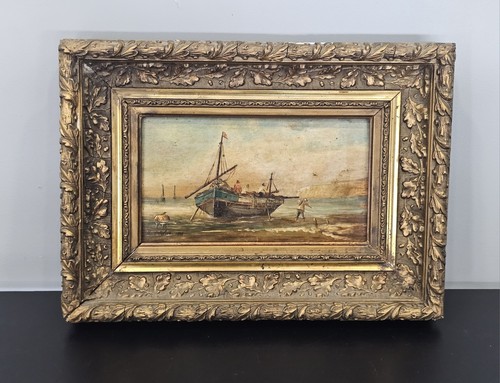 Tableau ancien huile sur - huile,