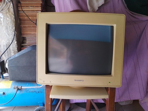 Vintage monitor computer - monitor,