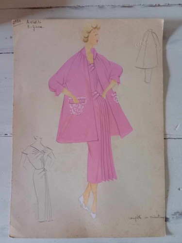 Figurino moda anni - anni, 50-60