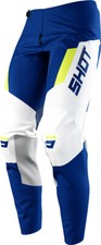 PANTALONI PANT CROSS ENDURO SHOT CONTACT CHASE BLU NEON YELLOW GIALLO FLUO TG 42