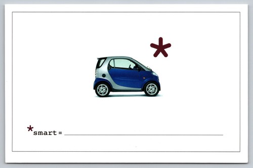 Cartolina smart car - smart,