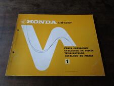 Honda CB 125 T CB125 CB125T 1977 Parts Catalog List Catalogo Ricambi 