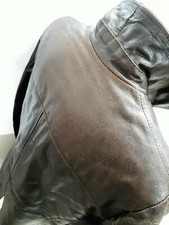 giacca pelle uomo Cuoio 