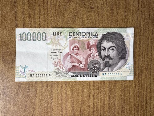 Banconota lire 100000 - banconota,